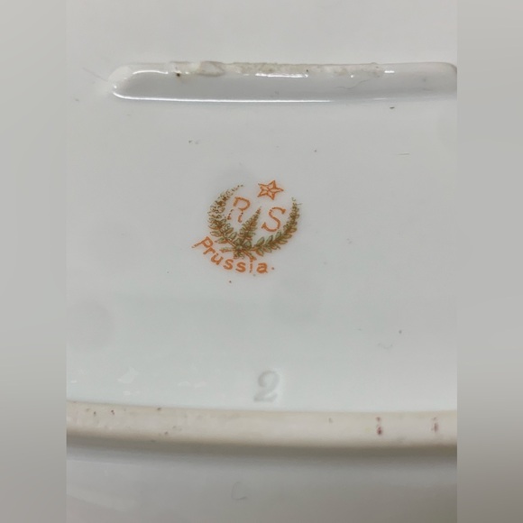 19th Century Antique German R S Prussia Oblong Ornate Relish Tray Plate - Picture 7 of 16